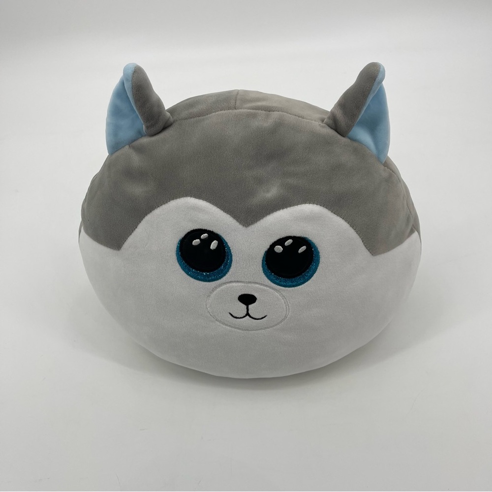 TY SQUISH A BOOS SLUSH THE HUSKY DOG , VERY CLEAN, LIKE NEW CONDITION